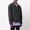 BB Μπουφάν από τζιν με σπρέι, Large Fit “Dark Grey White” 678354TIWA21440