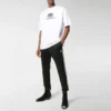 BB Regular Fit T-shirt με πλέξη Interlocked “Λευκό” 578139TEV489044