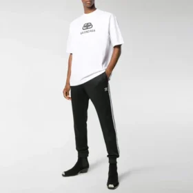 BB Regular Fit T-shirt με πλέξη Interlocked “Λευκό” 578139TEV489044