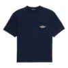 Bonjour Balenciaga Βαμβακερό T-shirt με στρογγυλό λαιμό “Navy” 594579THV608065