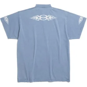 Burning Unity Oversized T-shirt «Ανοιχτό μπλε» 787349TQVW74164