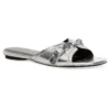 Cagole Μεταλλικές Σαγιονάρες “Silver Black” 694342WBDK38018