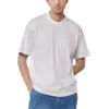 Χειροποίητο T-shirt μεσαίας εφαρμογής «Λευκό» 764235TPVU49601