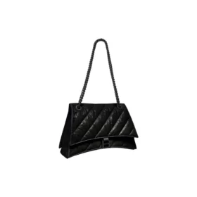 Crush Μεσαία τσάντα με αλυσίδα, καπιτονέ “Black” 716393210IY1000