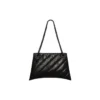 Crush Μεσαία τσάντα με αλυσίδα, καπιτονέ “Black” 716393210IY1000