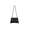 Crush Μεσαία τσάντα με αλυσίδα, καπιτονέ “Black” 716393210IY1000