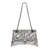 Crush Μικρή τσάντα με αλυσίδα, καπιτονέ “Silver” 716351210IW8110