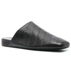 Δερμάτινα άνετα BB Mules «Μαύρα» 743926WB7221000