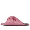 Δερμάτινα σανδάλια με ριχτή γραμμή “Pink” 636576WA2M05048