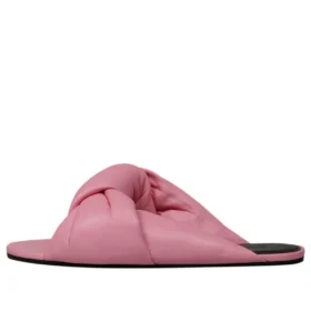 Δερμάτινα σανδάλια με ριχτή γραμμή “Pink” 636576WA2M05048