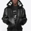 Δερμάτινο μπουφάν τύπου «Aviator» Cocoon «Μαύρο» 646456TKS311069