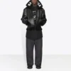 Δερμάτινο μπουφάν τύπου «Aviator» Cocoon «Μαύρο» 646456TKS311069