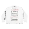 DIY μεταλλικό T-shirt με μακριά μανίκια, μέτρια εφαρμογή «Λευκό Μαύρο Κόκκινο» 699191TPVO29065