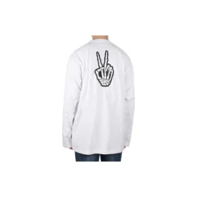 Drip Peace T-shirt, φαρδιά εφαρμογή “White” 651796TKVA18639