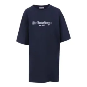 EST. 1917 Oversized T-shirt από βαμβάκι σε γραμμή “Dark Blue” 583218TFV44