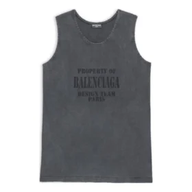 Φαρδύ αμάνικο μπλουζάκι «Washed Black» 697880TMVI11055