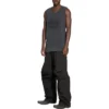 Φαρδύ αμάνικο μπλουζάκι «Washed Black» 697880TMVI11055