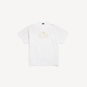 Φαρδύ T-shirt Fragrance le dix σε ανοιχτό γκρι χρώμα με εφέ χρώματος μηλίτη
