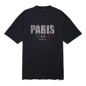 Φόρεμα-T-shirt Paris Strass «Μαύρο» 777750TRVL71000