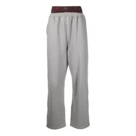 Φόρμα με διπλή ζώνη μέσης Trompe L’oeil «Red Grey» 662627TKM366100