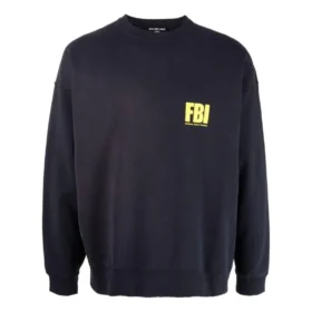 Φούτερ FBI με στρογγυλό λαιμό “Ναυτικό μπλε/Κίτρινο” 676629TLVH14265