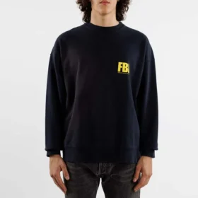 Φούτερ FBI με στρογγυλό λαιμό “Ναυτικό μπλε/Κίτρινο” 676629TLVH14265