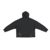 Φούτερ με κουκούλα 90/10, φαρδιά εφαρμογή «Washed Black» 674986TMVH41055