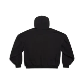 Φούτερ με κουκούλα Back Flip Round Oversized «Μαύρο Λευκό» 761458TPVG11070