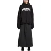 Φούτερ με κουκούλα Back Flip Round Oversized «Μαύρο Λευκό» 761458TPVG11070