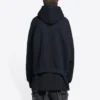 Φούτερ με κουκούλα Balenciaga, φαρδιά γραμμή «Black» 674986TLVJ21074