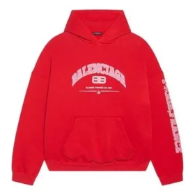 Φούτερ με κουκούλα Balenciaga, φαρδιά γραμμή «Red» 674986TLVJ26441