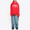 Φούτερ με κουκούλα Balenciaga, φαρδιά γραμμή «Red» 674986TLVJ26441