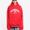 Φούτερ με κουκούλα Balenciaga, φαρδιά γραμμή «Red» 674986TLVJ26441