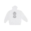 Φούτερ με κουκούλα Balenciaga x FORTNITE, μεσαία εφαρμογή «Λευκό» 600583TLVO49040