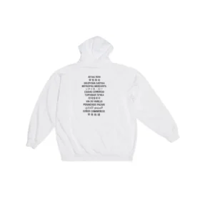 Φούτερ με κουκούλα Balenciaga x FORTNITE, μεσαία εφαρμογή «Λευκό» 600583TLVO49040