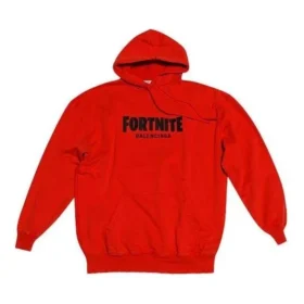 Φούτερ με κουκούλα Balenciaga x FORTNITE, μεσαία εφαρμογή «Red» 600583TLVO46506