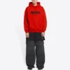 Φούτερ με κουκούλα Balenciaga x FORTNITE, μεσαία εφαρμογή «Red» 600583TLVO46506