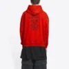 Φούτερ με κουκούλα Balenciaga x FORTNITE, μεσαία εφαρμογή «Red» 600583TLVO46506