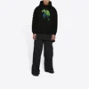 Φούτερ με κουκούλα Balenciaga x Marvel Hulk, μέτρια εφαρμογή «Μαύρο» 600583TLV581000