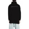 Φούτερ με κουκούλα Balenciaga x WFP, μεσαία εφαρμογή “Black” 600583TMVL11070