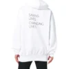 Φούτερ με κουκούλα Balenciaga x World Food Programme «Λευκό Μαύρο» 541870TCV343307