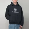 Φούτερ με κουκούλα BB Be Different Popover «Μαύρο Λευκό» 720426TNVV11070
