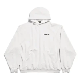 Φούτερ με κουκούλα Beverly Hills Oversized “Off White Black” 739024TQVS73307