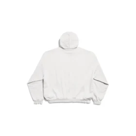 Φούτερ με κουκούλα Beverly Hills Oversized “Off White Black” 739024TQVS73307