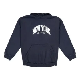 Φούτερ με κουκούλα Cities New York, φαρδιά εφαρμογή «Navy White» 675003TLVM33967