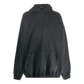 Φούτερ με κουκούλα Fashion Institute Oversized «Washed Black» 697879TMVK18190