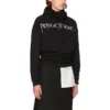 Φούτερ με κουκούλα Femme Fatale Oversized «Μαύρο» 482217TTK141000