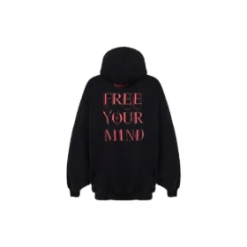 Φούτερ με κουκούλα «Free Your Mind» «Μαύρο» 641529TJU791000