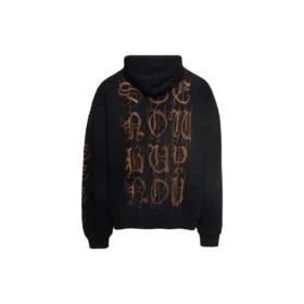 Φούτερ με κουκούλα Heavy Metal από βαμβάκι «Washed Black» 739024-TOVD8-1055