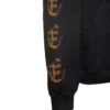Φούτερ με κουκούλα Heavy Metal από βαμβάκι «Washed Black» 739024-TOVD8-1055